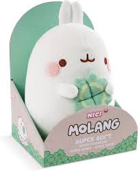 Peluche Molang con Trébol 16cm - Regalo Perfecto
