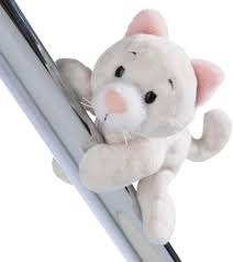 MagNICI Gato Adorable Blanco - Peluche Magnético Sostenible
