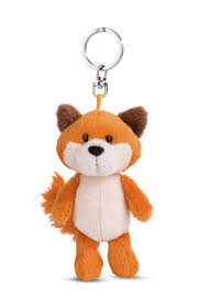 Colgante de Peluche Zorro Fridalie 10cm Naranja