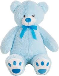 Oso de Peluche Azul 100 cm - Amazon.es
