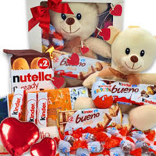 Caja Regalo Kinder con Raffaelo y Osito de Peluche