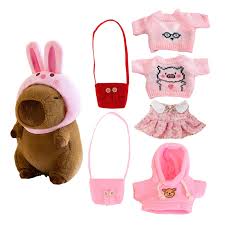 Peluche de Capibara con Ropa y Accesorios