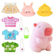 Conjunto de Peluche y Ropa de Capibara