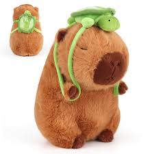Peluche Capibara HIULLEN con Mochila de Tortuga