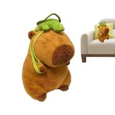 Adorable Peluche de Capybara con Mochila