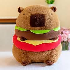 Burger de Capibara: Peluche Decorativo