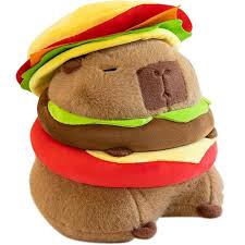 Peluchito Capibara Hamburguesa Kawaii