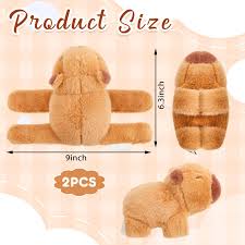 Pulseras de Peluche Capybara: Huggers de 8.5 Pulgadas