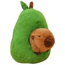 Capibara de Aguacate: Juguete de Peluche Encantador