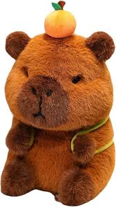 Peluche Capibara con Mochila de Aguacate