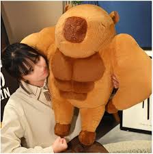 Peluche Capibara HAZARA: Musculoso y Divertido