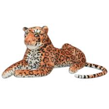Leopardo de Peluche Gigante Marrón XXL