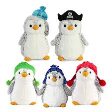 Pingüino de Peluche Creativo con Sombrero Rojo