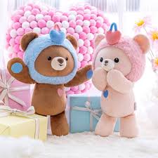 Osito de Peluche Entretejido para Novia - 30 cm