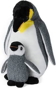 Conjunto de Muñecas de Peluche Suaves: 2 Pingüinos para Niños