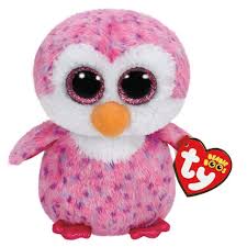 Peluche Rosa TY de 15 cm