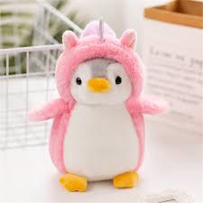 Peluche Pingüino Rosa: Juguete y Cojín para Niños
