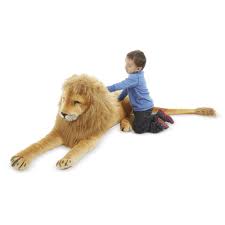 Leon de Peluche Gigante Melissa & Doug - Decoración Perfecta para el Cuarto