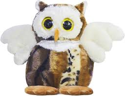 Búho de Peluche Nevado: Almohada Abrazable y Linda