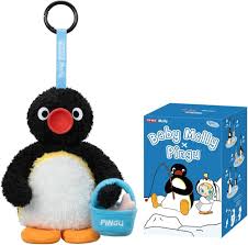 POP MART Baby Molly Pingu: Pendiente de Vinilo Plush - Serie Pesca Feliz