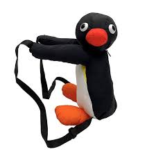 SSCAR Mochila de Peluche Pingüino 38 cm