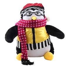Cojín de Peluche Hugsy Pingüino - 45 cm para Niños