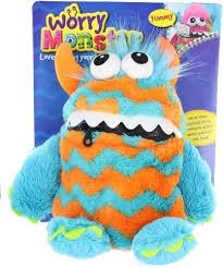 El Monstruo de Peluche: Preocupaciones en Azul y Naranja