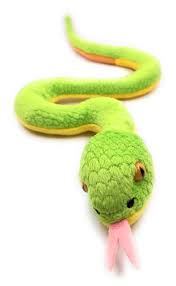 Serpiente de Peluche Verde Onwomania - 44 cm