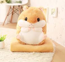 Hámster de Peluche 2 en 1 con Manta