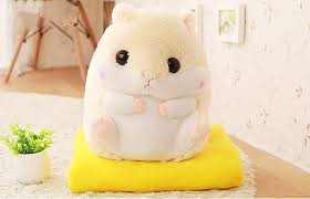 Hámster de Peluche 2 en 1 con Manta - YunNasi