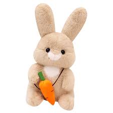 Conjunto de Conejo de Peluche y Zanahorias