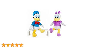 Pack 2 Peluches Disney: Pato Donald y Daisy Suaves de 40 cm