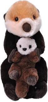 Peluches Mamá y Cría Nutria de Mar