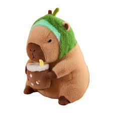 NEFLUM: Lindo Peluche de Capibara con Cabeza Extraíble