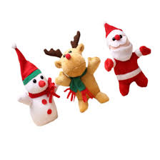 Set de 3 Muñecos de Peluche Navideños