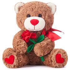 Oso de Peluche IKASA con Lazo para San Valentín