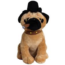 Peluche Pug 35 cm con Cigarro