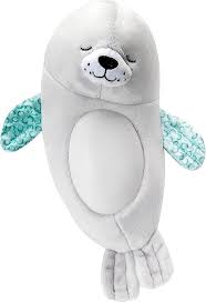 Infantino Sorpresa Sonora y Luz: Foca de Peluche Dulces Sueños