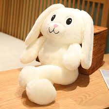 Muñeco de Peluche Conejo Lindo con Orejas Ajustables