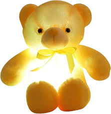 Oso de Peluche LED Cambiante - Luz Nocturna para Niños