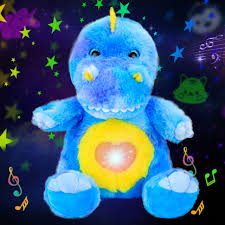 Proyector de Estrellas Dinosaurio Azul Musical