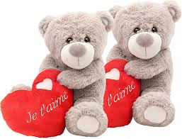 Osito Gris con Corazón: Regalo Perfecto para San Valentín