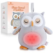 FUNYKICH: Peluche de Ruido Blanco para Bebés con Luz y Sonidos Relajantes