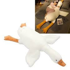 Ganso de Peluche Gigante: Almohada Suave para Niños