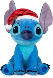 Peluche Disney Stitch 26cm con Gorro Navideño