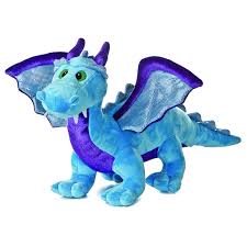 Aurora: Dragón de Peluche Sonoro Azul (35