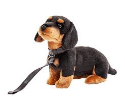 Uni-Toys - Perro Salchicha con Correa 27 cm