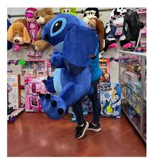 Peluche Gigante Stitch 1.50m con Globos y Moño