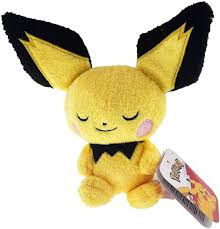 Peluche Premium de Pichu Durmiendo - 5 Pulgadas