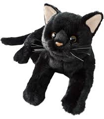 Almohada de Peluche Gato Negro